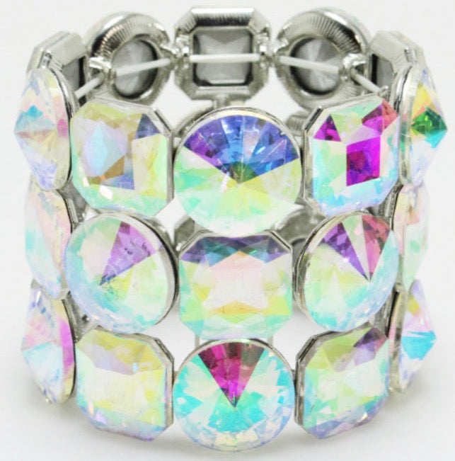 THE LUXE NK GLAM GIRL LUXURY JEWELRY COLLECTION - STRETCHABLE RHINESTONE BRACELET- 71193