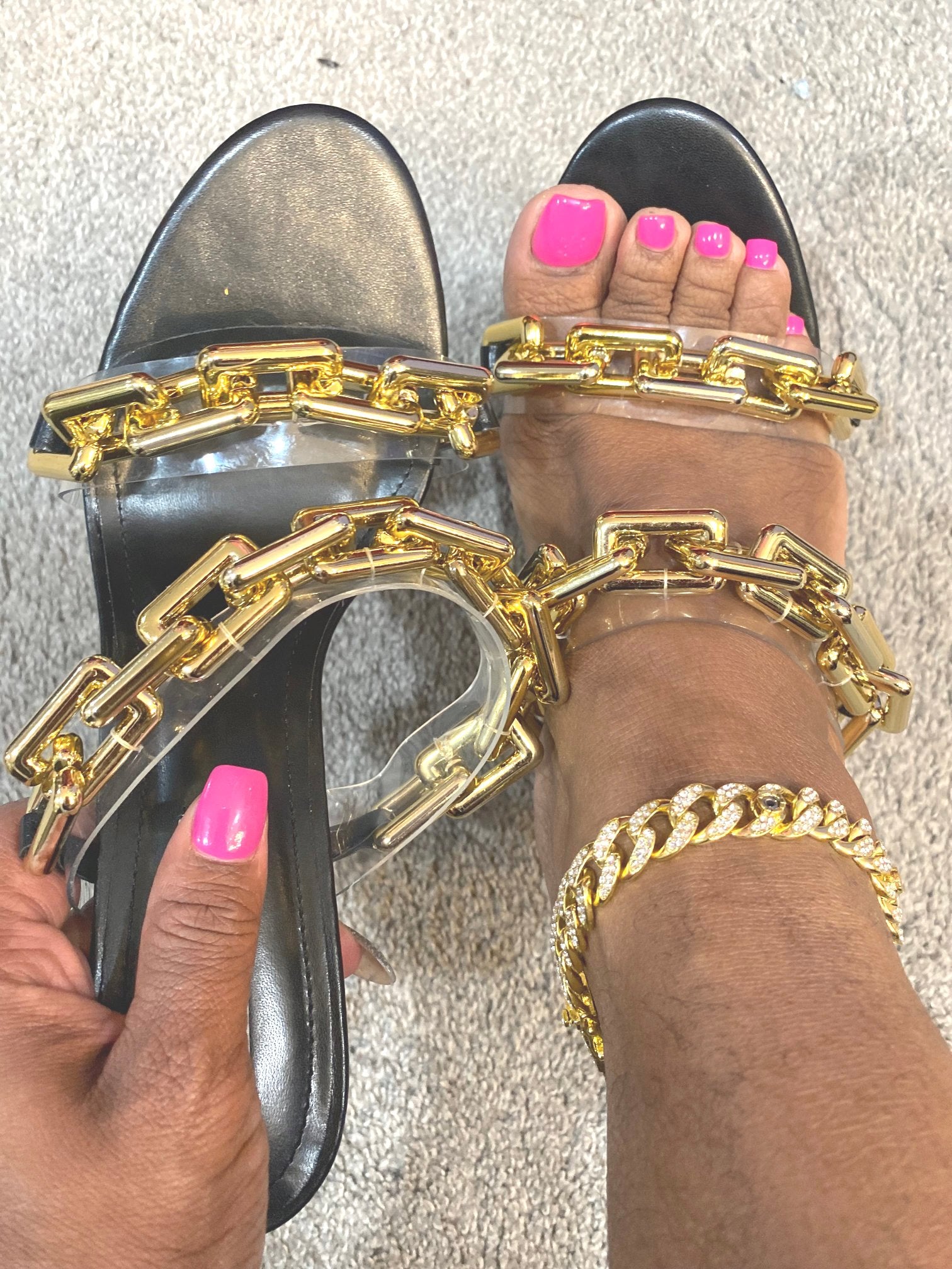 THE LUXE CLASSIC CUBAN LINK HEELS - NKF189