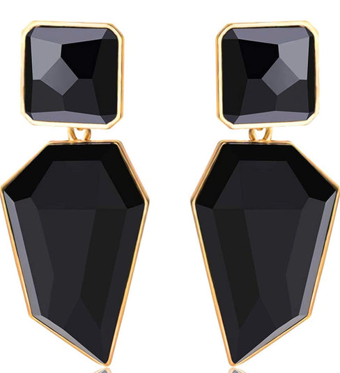 THE LUXE NK GLAM GIRL LUXURY JEWELRY COLLECTION - GEOMETRIC CHUNKY STATEMENT EARRINGS - 847709