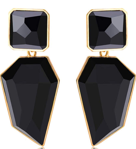 THE LUXE NK GLAM GIRL LUXURY JEWELRY COLLECTION - GEOMETRIC CHUNKY STATEMENT EARRINGS - 847709