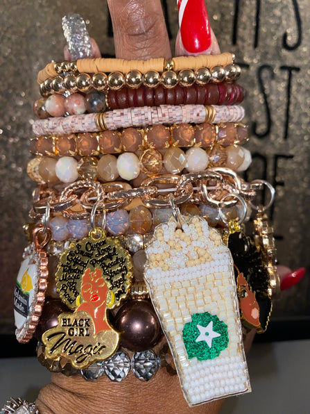 THE LUXE NK GLAM PERSONALIZED CUSTOM STACK CHARM BRACELET SET - STACKME