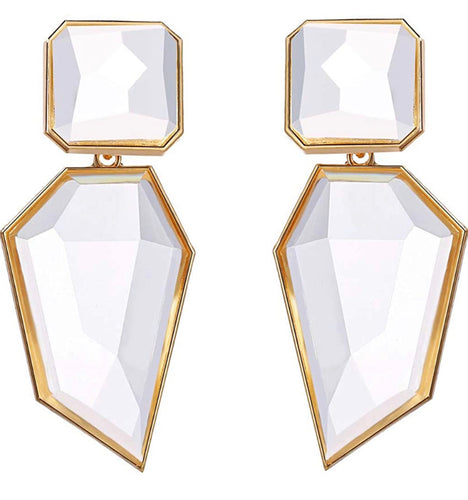 THE LUXE NK GLAM GIRL LUXURY JEWELRY COLLECTION - GEOMETRIC CHUNKY STATEMENT EARRINGS - 847709