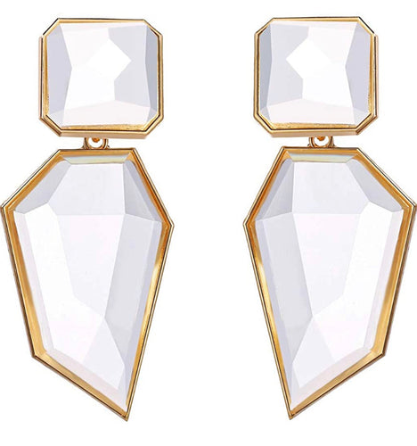 THE LUXE NK GLAM GIRL LUXURY JEWELRY COLLECTION - GEOMETRIC CHUNKY STATEMENT EARRINGS - 847709