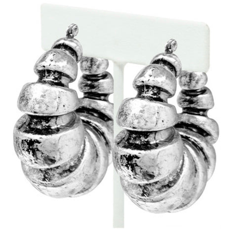 THE LUXE NK GLAM GIRL ACCESSORIES AND BELT COLLECTION - NK GLAM GIRL BAMBOO HOOP EARRINGS -