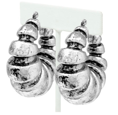 THE LUXE NK GLAM GIRL ACCESSORIES AND BELT COLLECTION - NK GLAM GIRL BAMBOO HOOP EARRINGS -