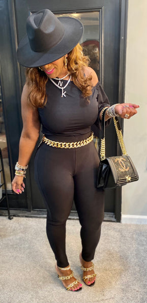 THE LUXE NK GLAM SCUBA JEGGINGS- NK7