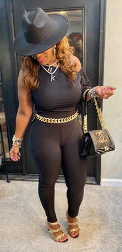 THE LUXE NK GLAM SCUBA JEGGINGS- NK7