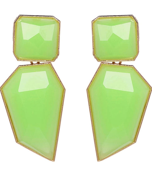THE LUXE NK GLAM GIRL LUXURY JEWELRY COLLECTION - GEOMETRIC CHUNKY STATEMENT EARRINGS - 847709