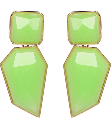 THE LUXE NK GLAM GIRL LUXURY JEWELRY COLLECTION - GEOMETRIC CHUNKY STATEMENT EARRINGS - 847709