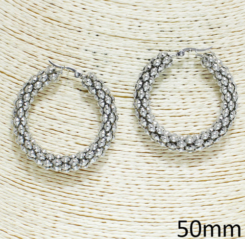 THE LUXE NK GLAM GIRL LUXURY JEWELRY COLLECTION - HEARTS ON FIRE HEART HOOP EARRINGS - VER5278