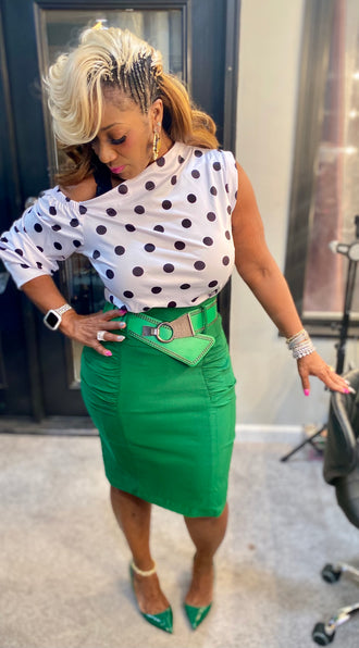 THE LUXE CLASSIC OFF THE SHOULDER TOP-NK83