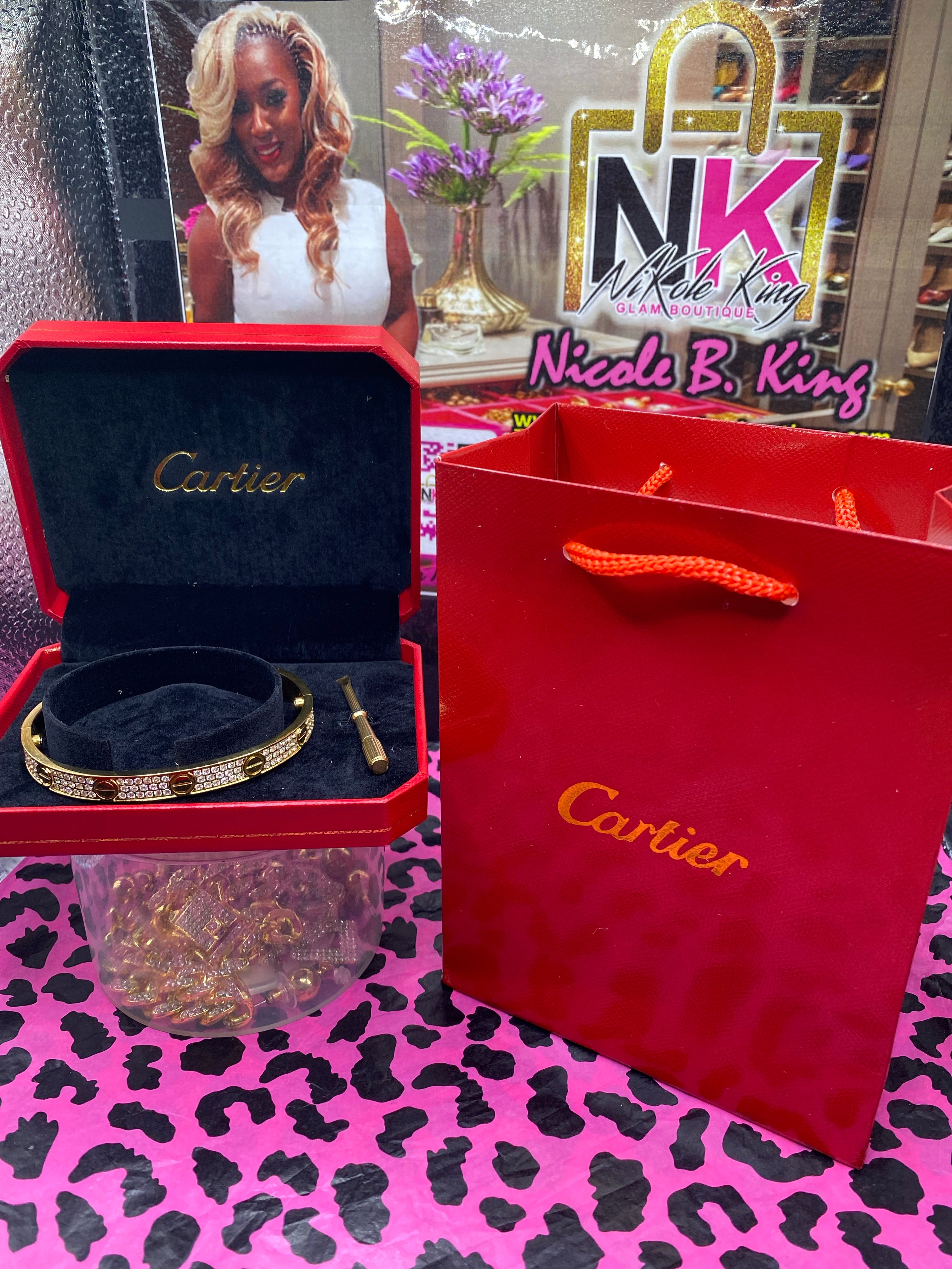 THE LUXE NK GLAM CARTIER LOVE BRACLET - J85
