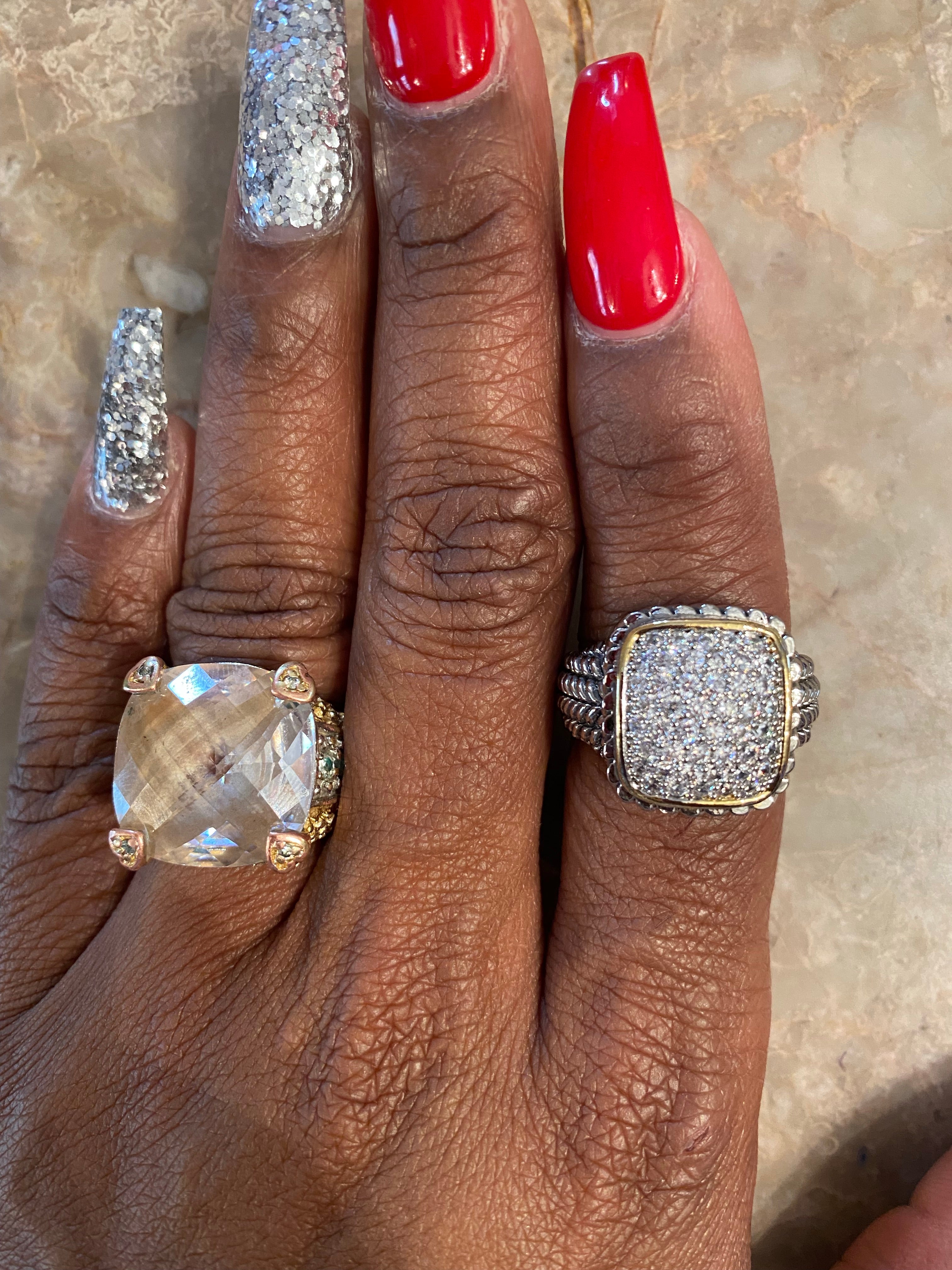 THE LUXE NK GLAM HIGH FASHION DY RING - NKRING500