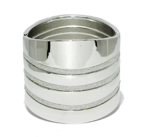 THE LUXE NK GLAM GIRL LUXURY JEWELRY COLLECTION - SIMPLE BUT ELEGANT METAL CUFF /BANGLE /BRACELETS - BG5336