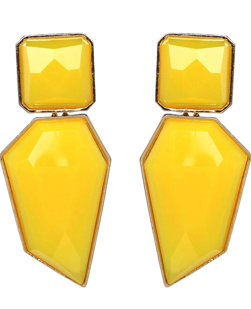 THE LUXE NK GLAM GIRL LUXURY JEWELRY COLLECTION - GEOMETRIC CHUNKY STATEMENT EARRINGS - 847709