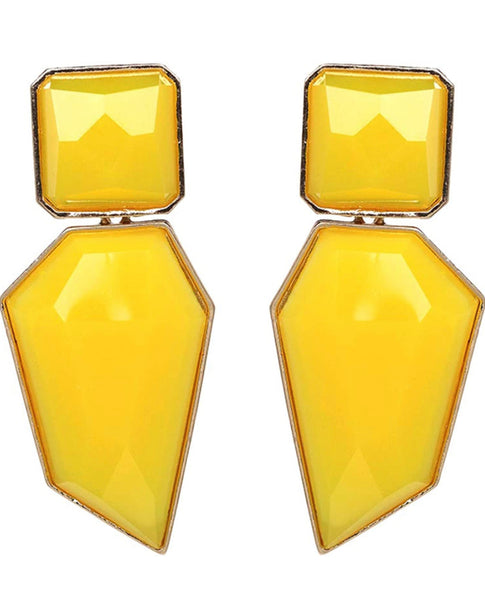 THE LUXE NK GLAM GIRL LUXURY JEWELRY COLLECTION - GEOMETRIC CHUNKY STATEMENT EARRINGS - 847709
