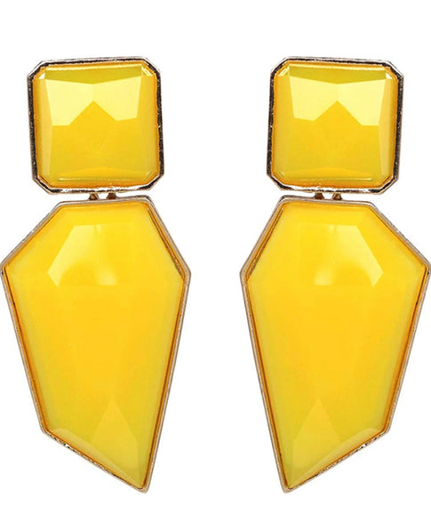 THE LUXE NK GLAM GIRL LUXURY JEWELRY COLLECTION - GEOMETRIC CHUNKY STATEMENT EARRINGS - 847709