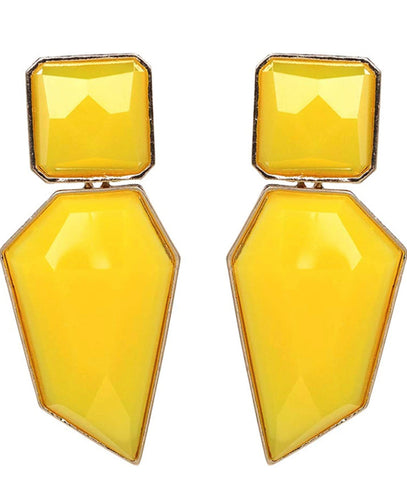 THE LUXE NK GLAM GIRL LUXURY JEWELRY COLLECTION - GEOMETRIC CHUNKY STATEMENT EARRINGS - 847709