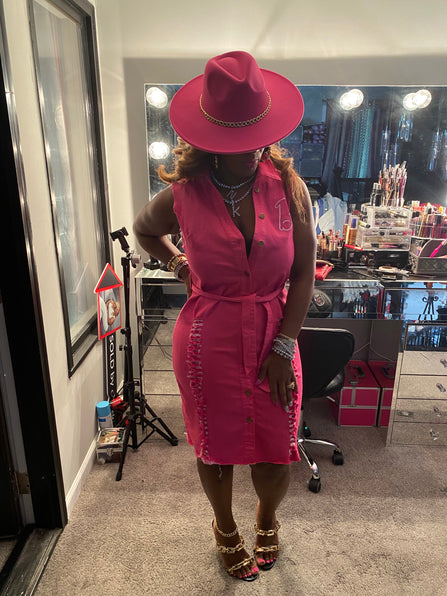 THE NK LUXE CLASSIC PINK JEAN BARBIE JACKET/DRESS-NK69