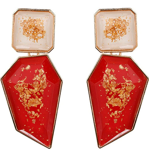 THE LUXE NK GLAM GIRL LUXURY JEWELRY COLLECTION - GEOMETRIC CHUNKY STATEMENT EARRINGS - 847709