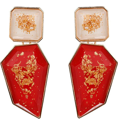 THE LUXE NK GLAM GIRL LUXURY JEWELRY COLLECTION - GEOMETRIC CHUNKY STATEMENT EARRINGS - 847709