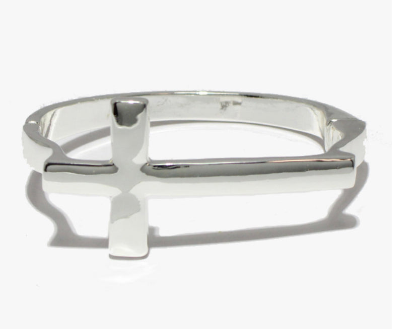 THE LUXE NK GLAM GIRL CROSS BANGLE BRACELET - GB456