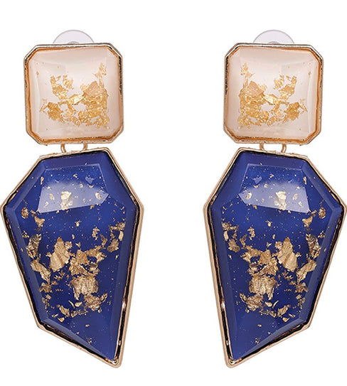 THE LUXE NK GLAM GIRL LUXURY JEWELRY COLLECTION - GEOMETRIC CHUNKY STATEMENT EARRINGS - 847709