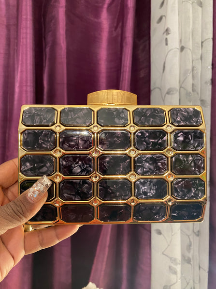 THE LUXE NK GLAM GIRL BELTS & ACCESSORY COLLECTION - GLAMOUR GIRL EVENING CLUTCH -MMA86