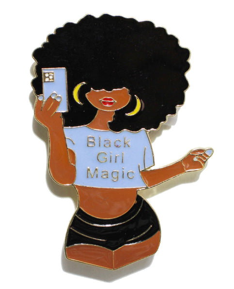 THE LUXE NK GLAM GIRL LUXURY JEWELRY COLLECTION - BLACK GIRL MAGIC CELL PHONE PHOTO ADHESIVE GRIP AND PHOTO STAND ACCESSORIES - 95764
