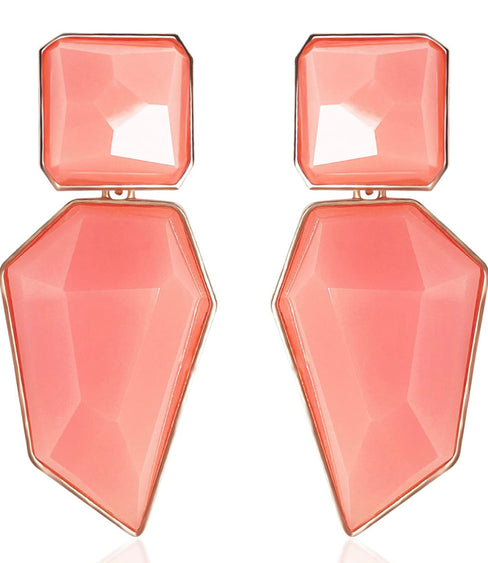 THE LUXE NK GLAM GIRL LUXURY JEWELRY COLLECTION - GEOMETRIC CHUNKY STATEMENT EARRINGS - 847709