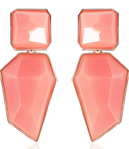THE LUXE NK GLAM GIRL LUXURY JEWELRY COLLECTION - GEOMETRIC CHUNKY STATEMENT EARRINGS - 847709