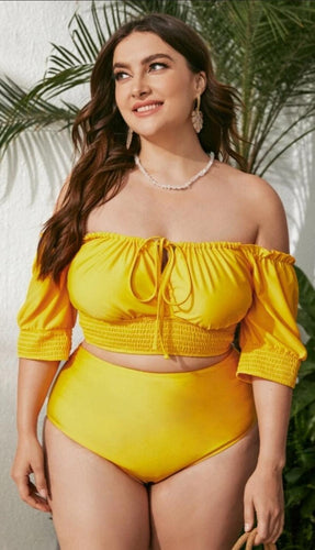 THE LUXE CLASSIC NK YELLOW SWIMSUIT- NKSW3