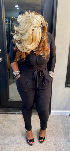 THE LUXE CLASSIC NK BLACK DRESS PANTS w/belt-NK146
