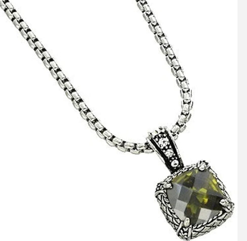 THE LUXE NK GLAM GIRL LUXURY JEWELRY COLLECTION - MEDIUM RHINESTONE PENDANT NECKLACE  - NK3032