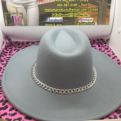 THE LUXE CLASSIC NK CUBAN LINK FEDORA HATS- NKH1