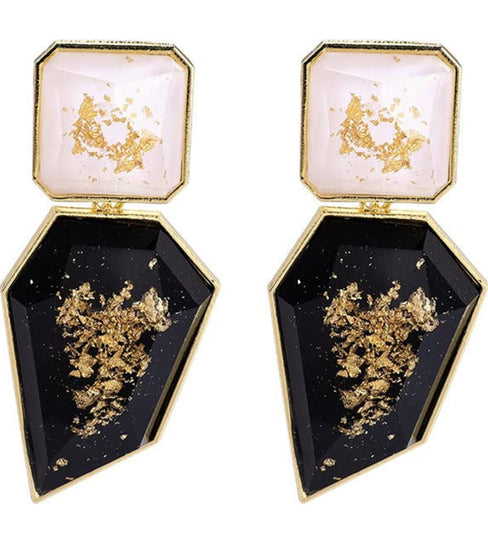 THE LUXE NK GLAM GIRL LUXURY JEWELRY COLLECTION - GEOMETRIC CHUNKY STATEMENT EARRINGS - 847709