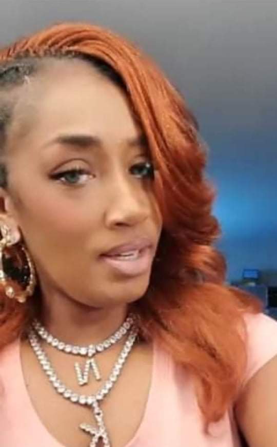 THE LUXE NK GLAM CUSTOM 2 TONE ACRYLIC GOLD BAMBOO HOOP EARRINGS - CUSTOM3