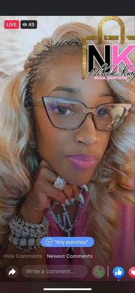 THE LUXE CLASSIC NK HIGH FASHION GLASSES "LIVE SALE- FLY2